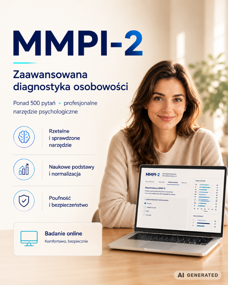 Test osobowości MMPI-2 online (AI)